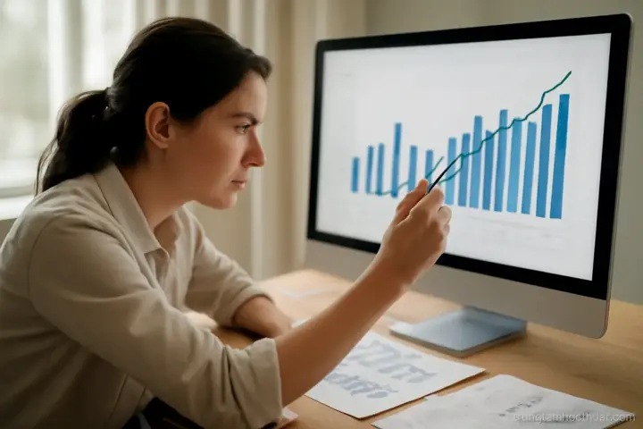 Bảng và hình: mỗi cái phải tự đứng được